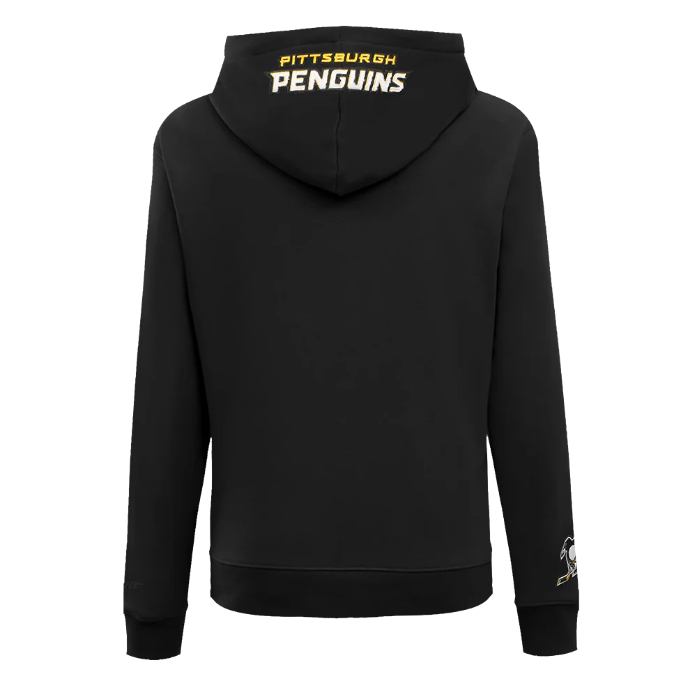 NHL PITTSBURGH PENGUINS CLASSIC WOMEN'S FLC PO HOODIE (BLACK) - Image 3