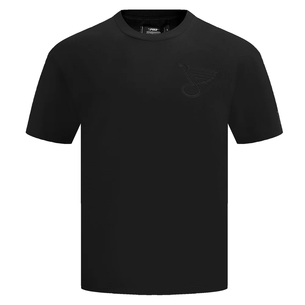 NHL ST. LOUIS BLUES NEUTRAL MEN'S DROP SHOULDER TEE (BLACK)