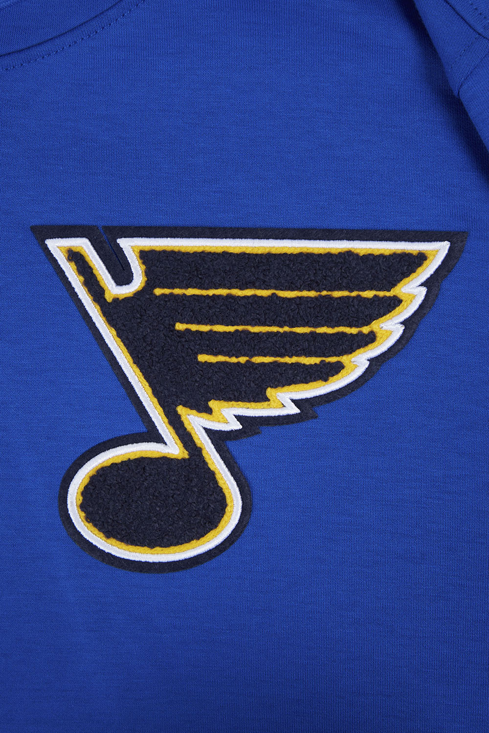 NHL ST. LOUIS BLUES CLASSIC CHENILLE MEN'S PULLOVER HOODIE (ROYAL BLUE) - Image 5