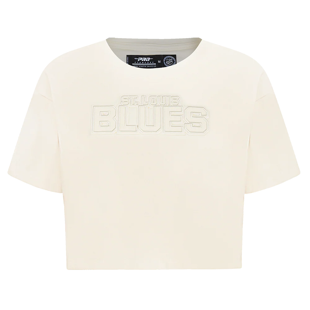 NHL ST. LOUIS BLUES NEUTRAL WOMEN'S BOXY TEE (EGGSHELL)