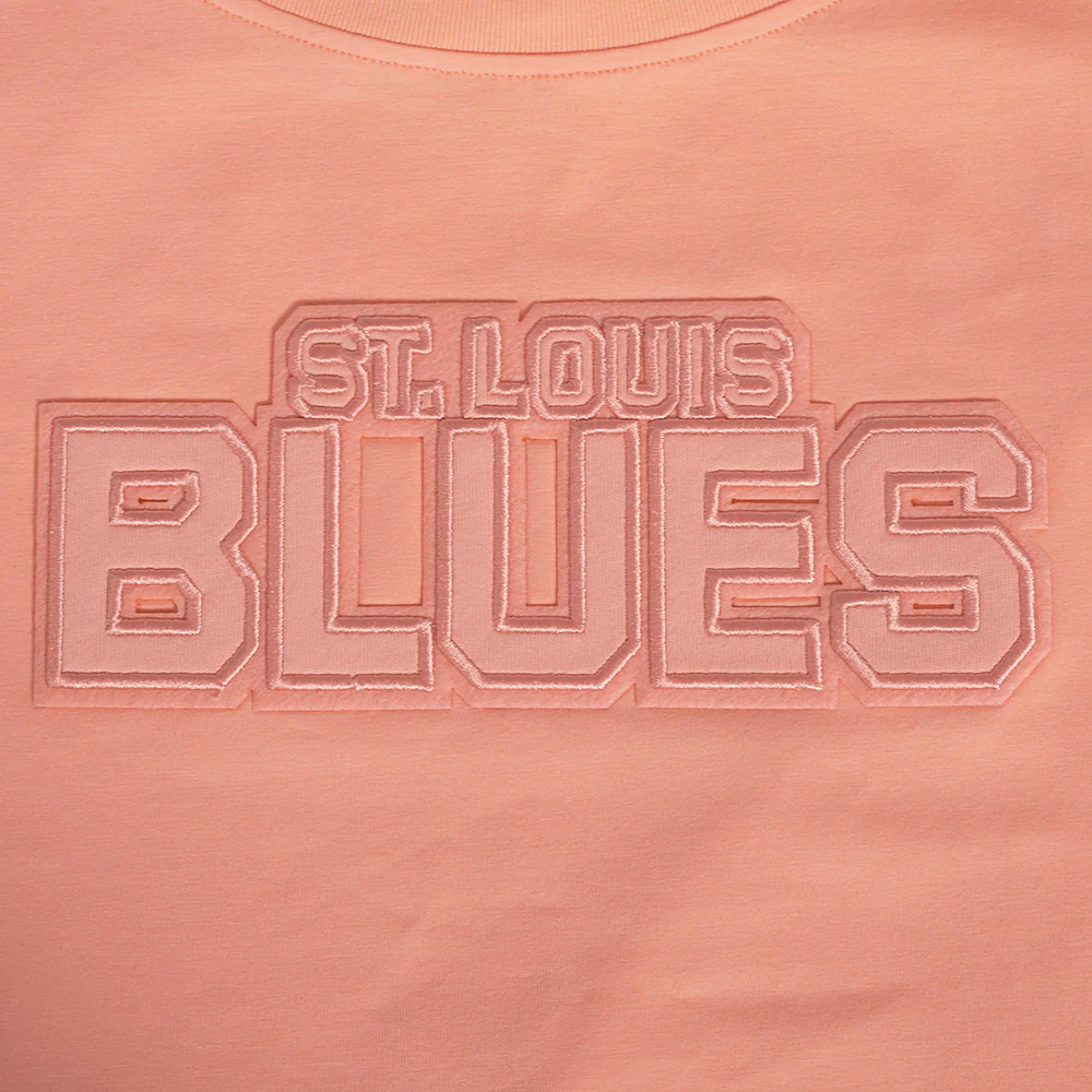 NHL ST. LOUIS BLUES NEUTRAL SINGLE JERSEY BOXY TEE (GUAVA) - Image 5