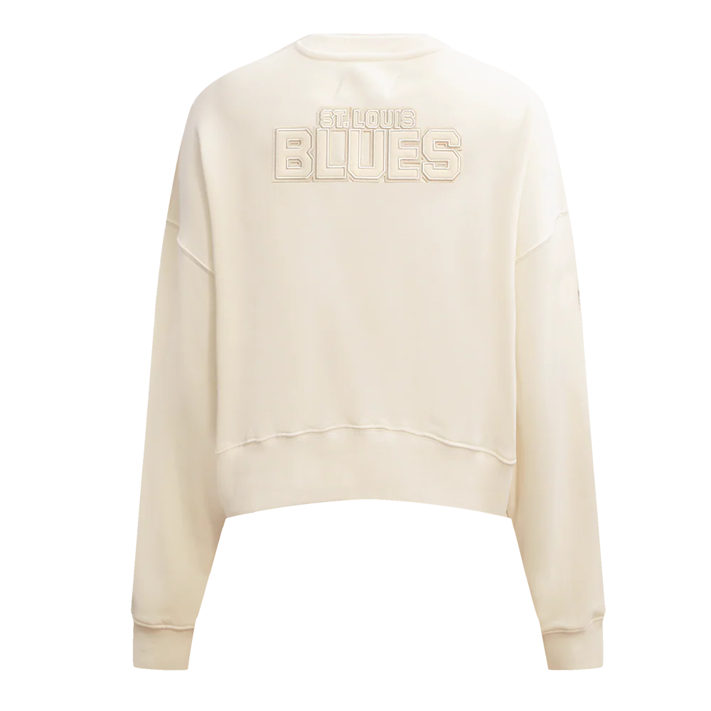 NHL ST. LOUIS BLUES NEUTRAL WOMEN'S CREWNECK (EGGSHELL) - Image 4