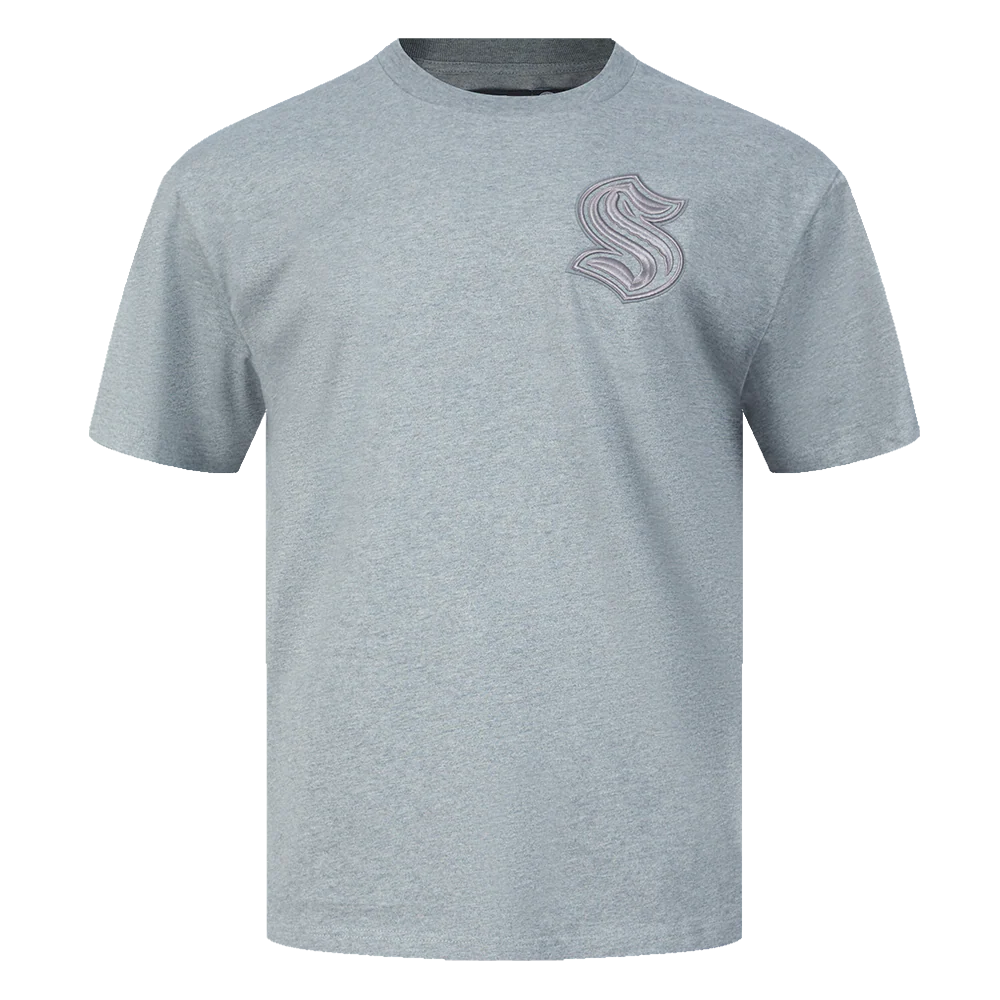 NHL SEATTLE KRAKEN NEUTRAL MEN'S DROP SHOULDER TEE (DARK HEATHER GRAY)
