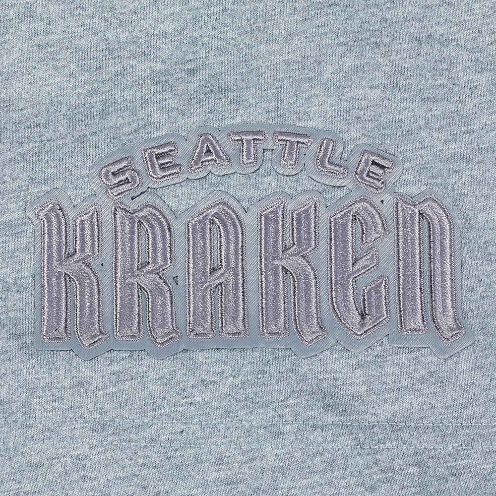 NHL SEATTLE KRAKEN NEUTRAL MEN'S DROP SHOULDER TEE (DARK HEATHER GRAY) - Image 7
