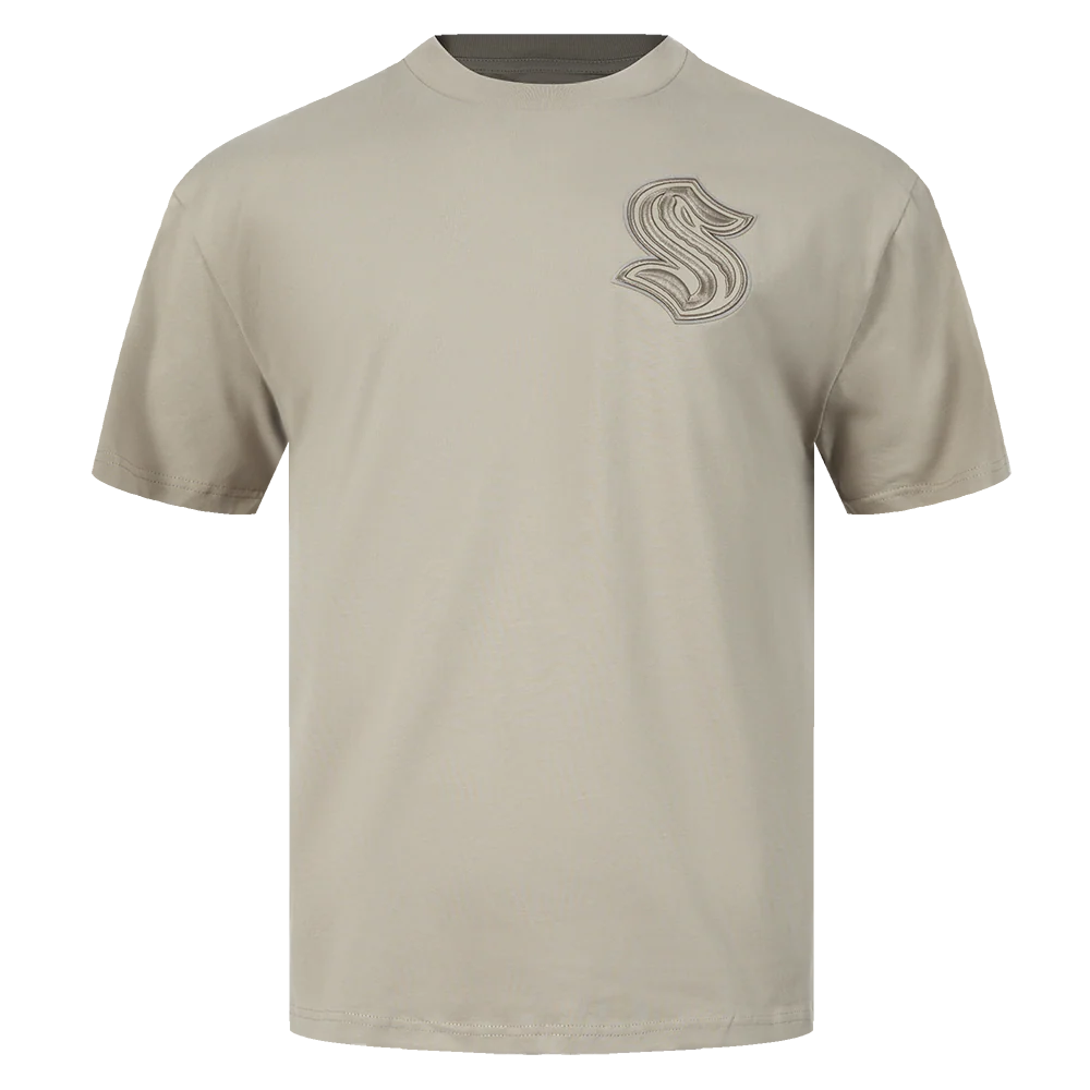 NHL SEATTLE KRAKEN NEUTRAL MEN'S DROP SHOULDER TEE (TAUPE)