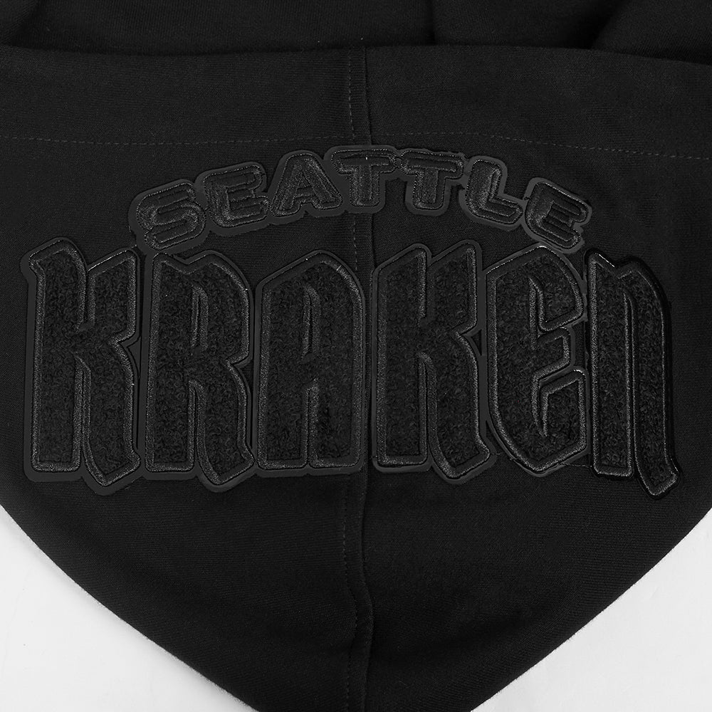 NHL SEATTLE KRAKEN TRIPLE BLACK MEN'S DK FZ PO HOODIE (TRIPLE BLACK) - Image 6