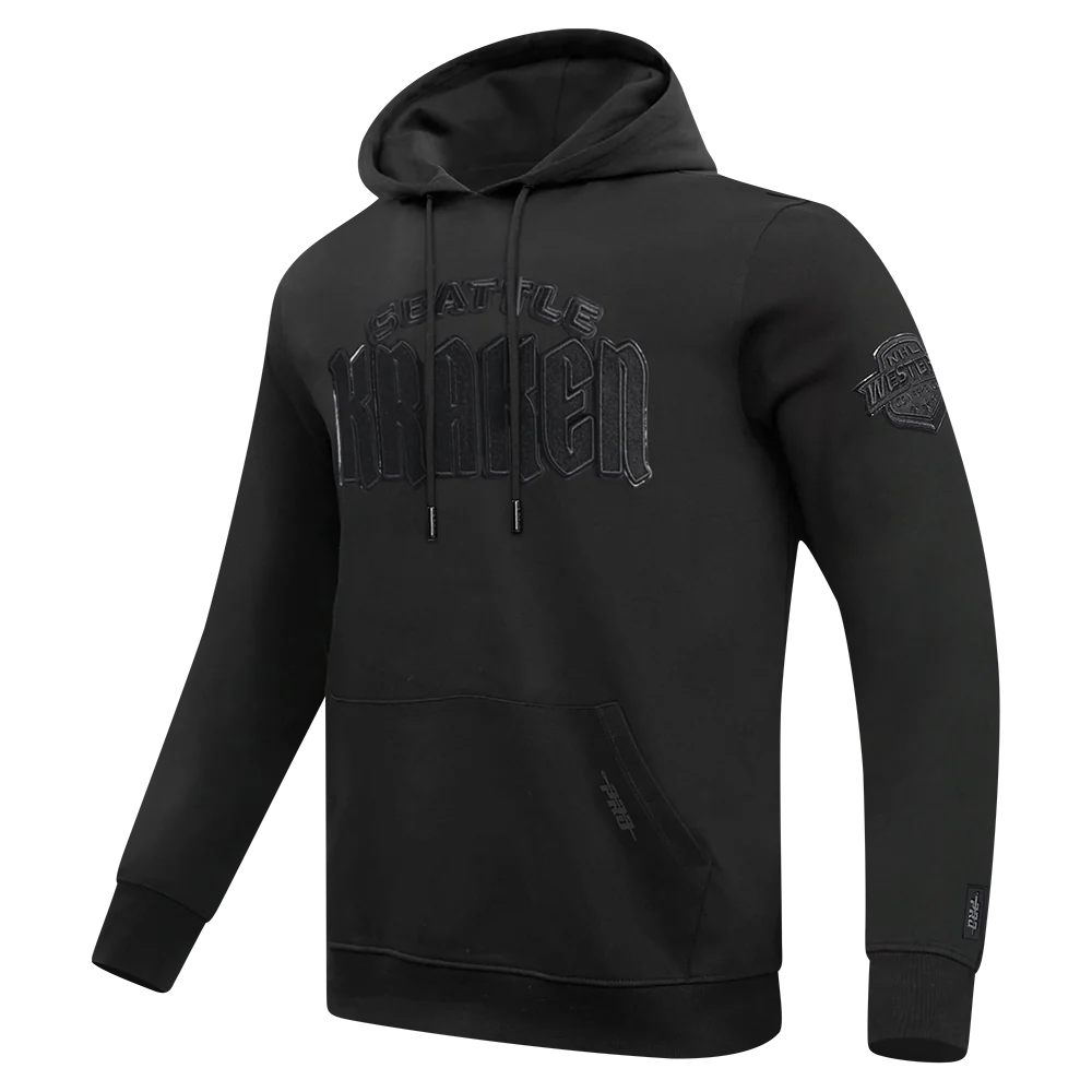 NHL SEATTLE KRAKEN TRIPLE BLACK MEN'S DK PO HOODIE (TRIPLE BLACK) - Image 2