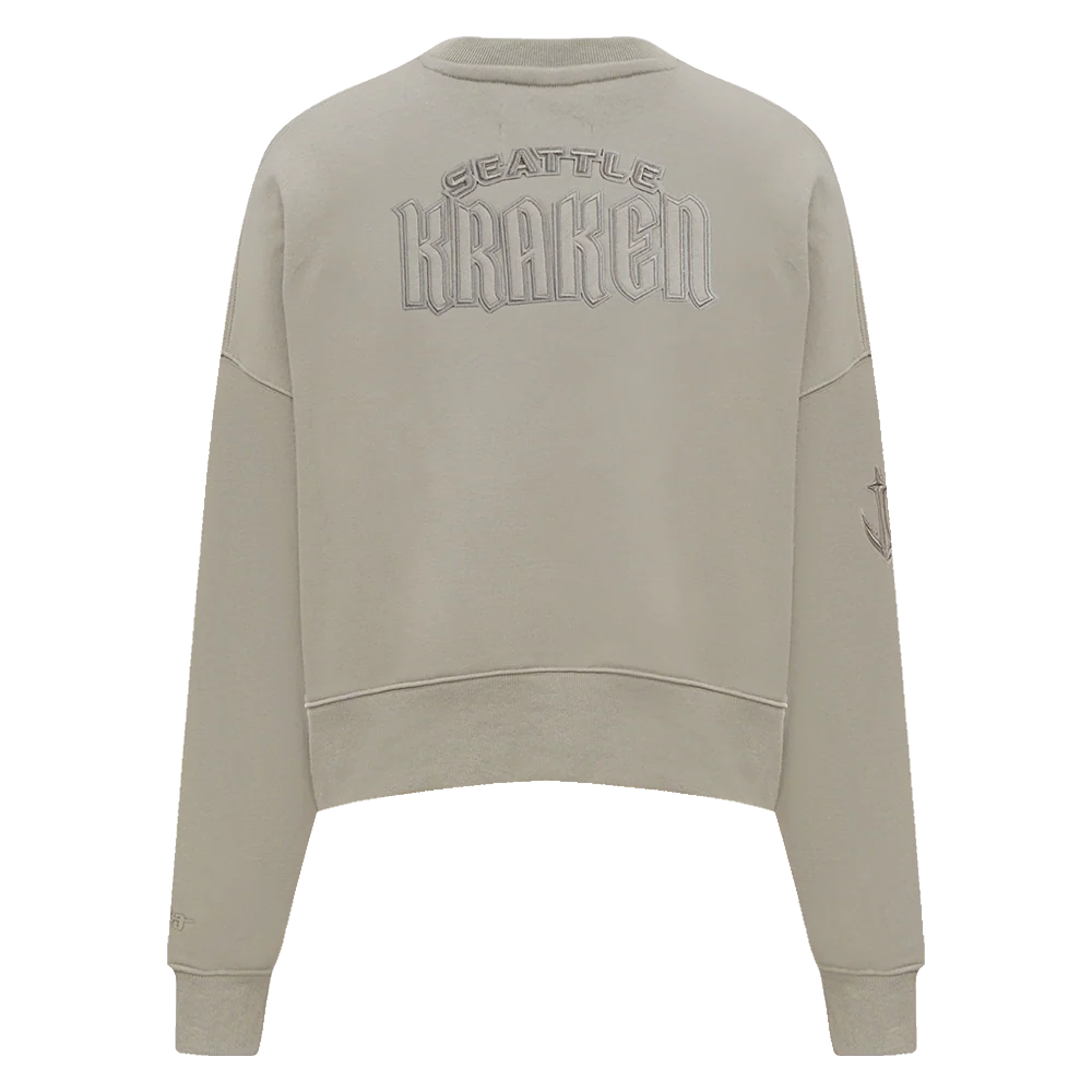 NHL SEATTLE KRAKEN NEUTRAL WOMEN'S CREWNECK (TAUPE) - Image 3
