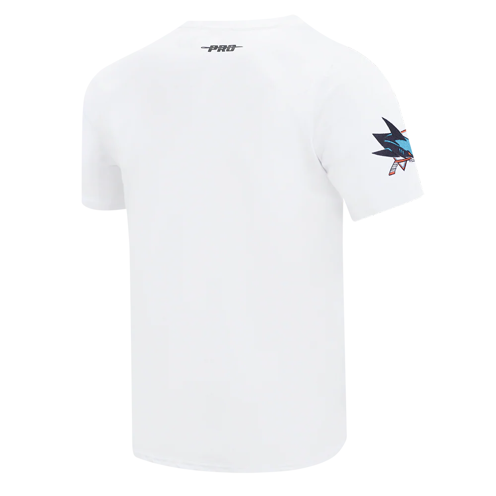 NHL SAN JOSE SHARKS CLASSIC MEN'S CHENILLE SJ TEE (WHITE) - Image 3