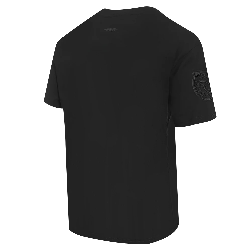 NHL SAN JOSE SHARKS NEUTRAL MEN'S DROP SHOULDER TEE (BLACK) - Image 4