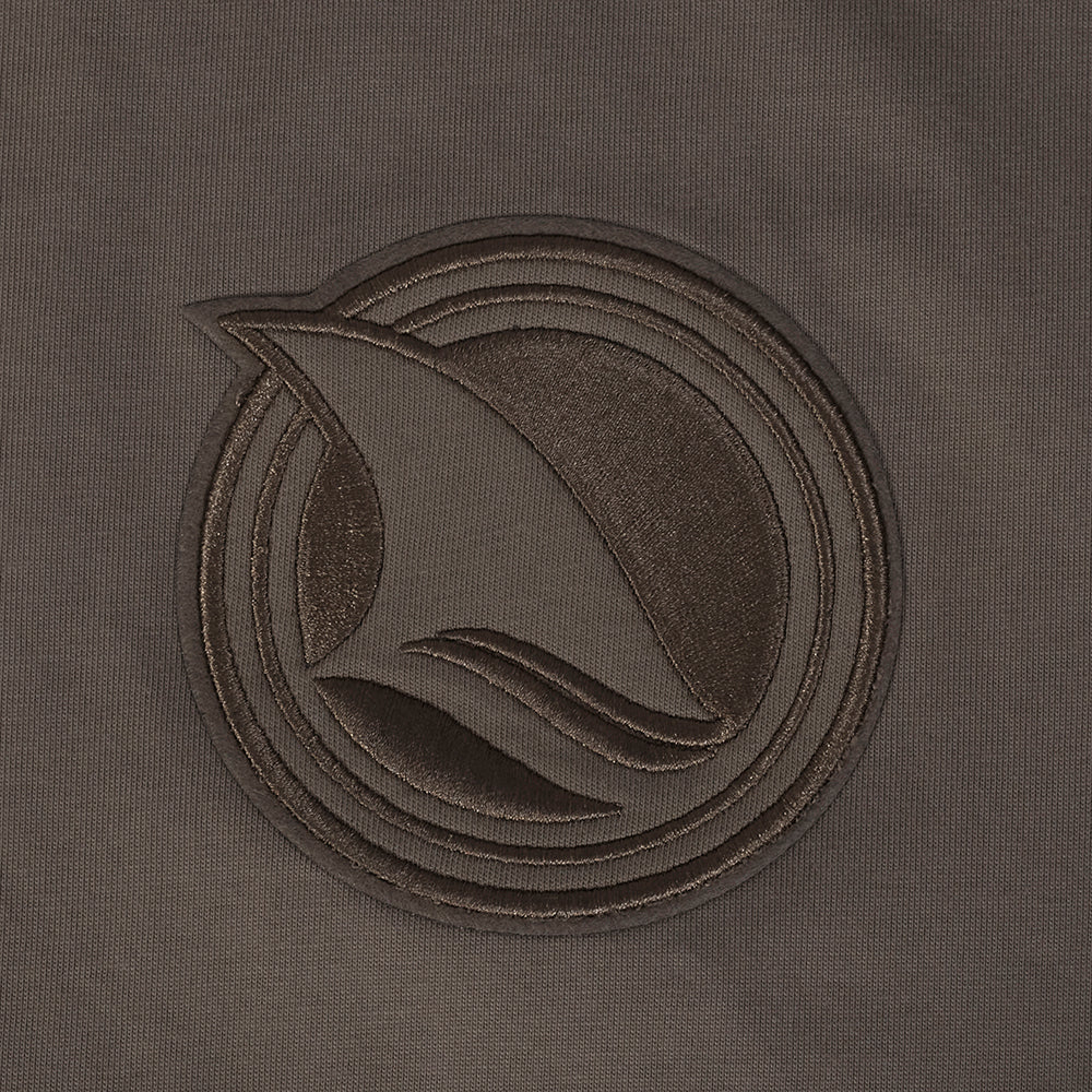 NHL SAN JOSE SHARKS NEUTRAL MEN'S DROP SHOULDER TEE (DARK TAUPE) - Image 5