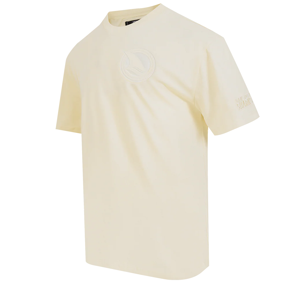 NHL SAN JOSE SHARKS NEUTRAL MEN'S DROP SHOULDER TEE (EGGSHELL) - Image 2
