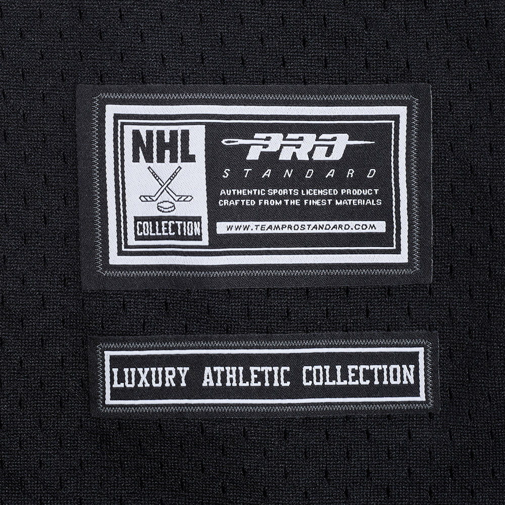 NHL SAN JOSE SHARKS CLASSIC MESH MEN'S BUTTON DOWN SHIRT (BLACK) - Image 6