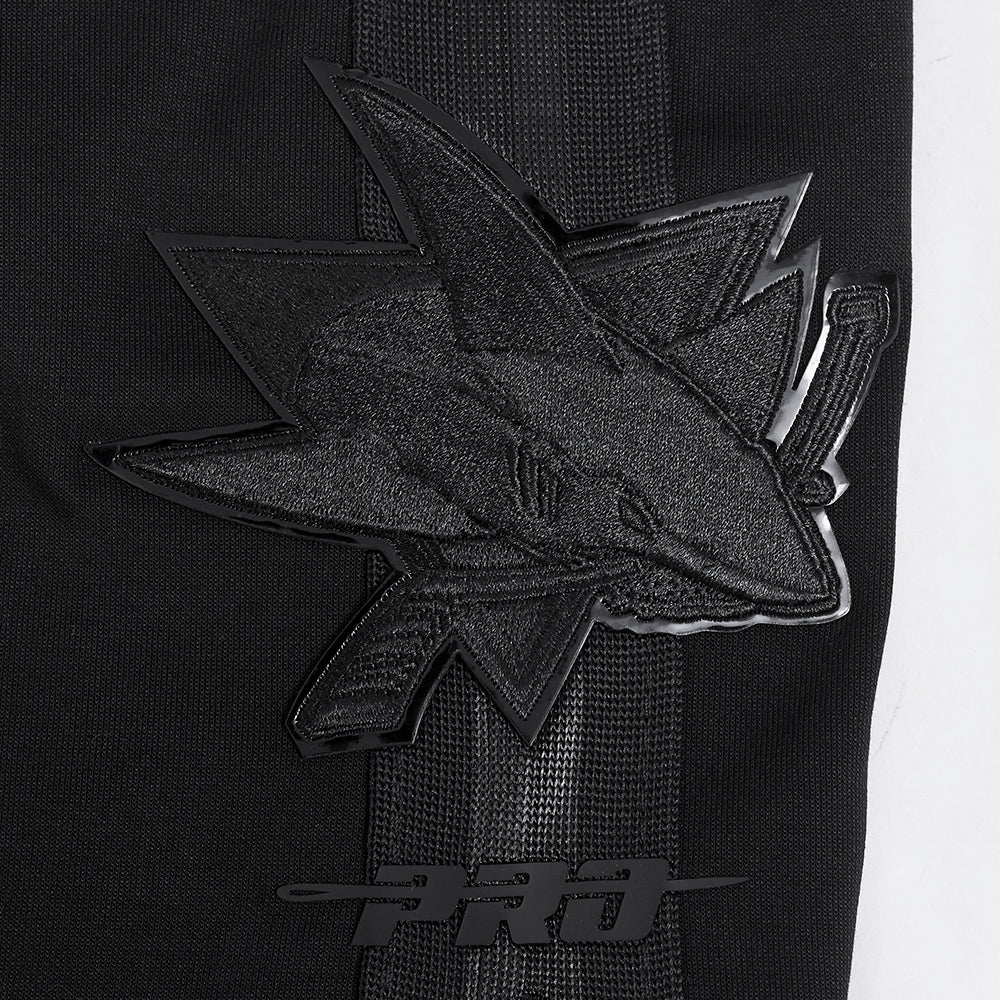 NHL SAN JOSE SHARKS TRIPLE BLACK MEN'S DK SHORT (TRIPLE BLACK) - Image 8