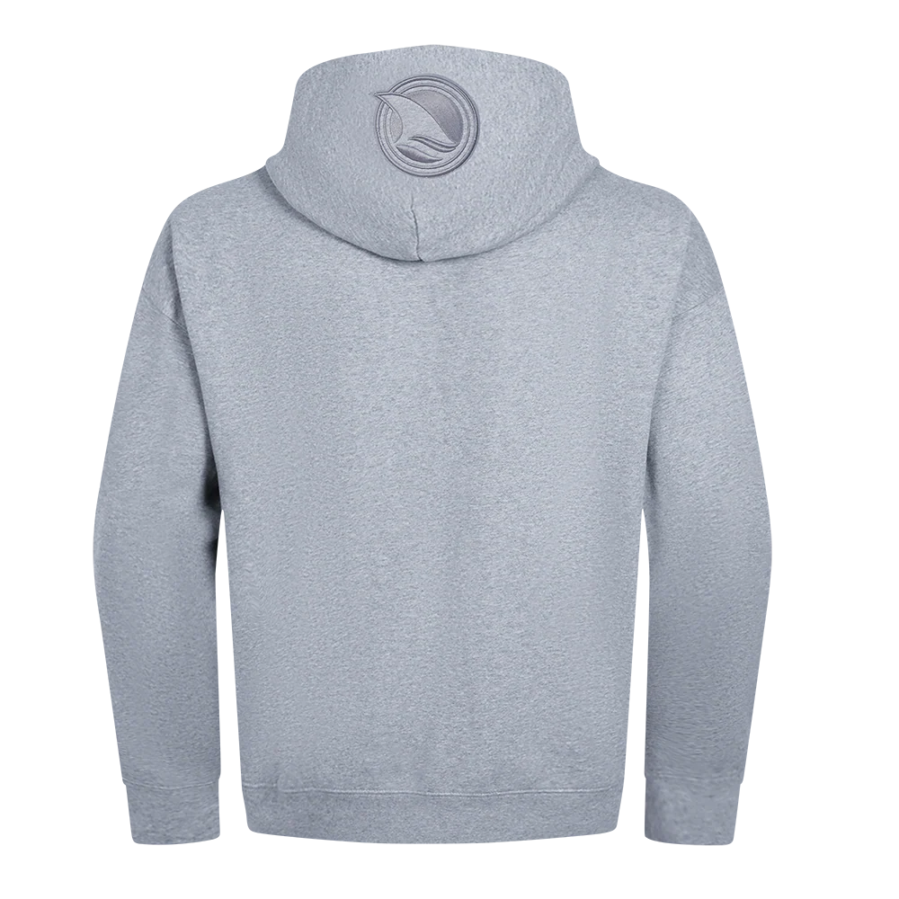 NHL SAN JOSE SHARKS NEUTRAL MEN'S DROP SHOULDER PO HOODIE (DARK HEATHER GRAY) - Image 3