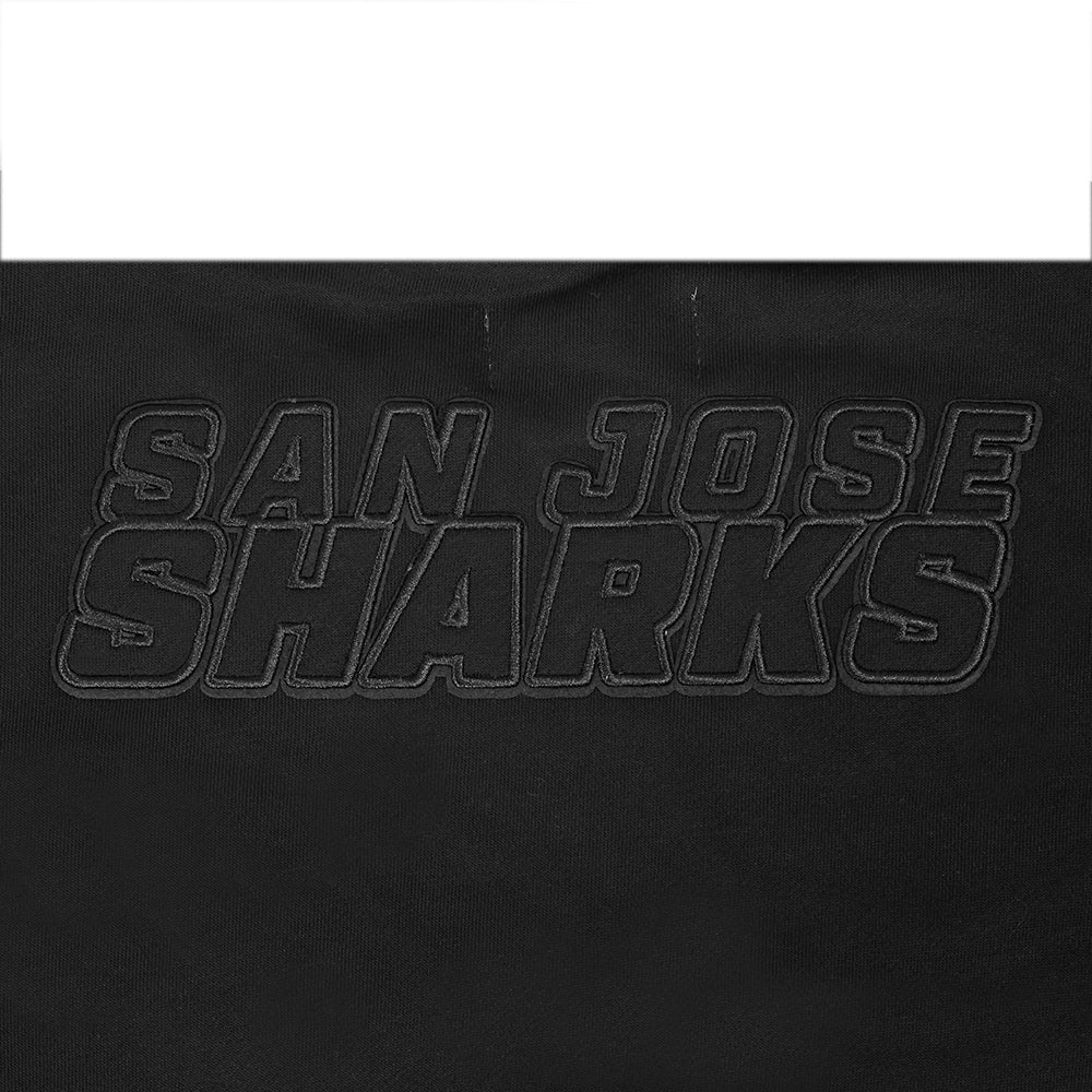 NHL SAN JOSE SHARKS NEUTRAL WOMEN'S CREWNECK (BLACK) - Image 6
