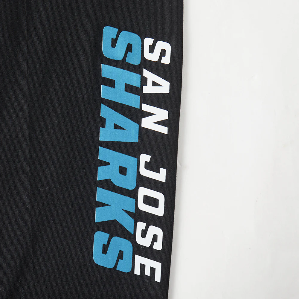 NHL SAN JOSE SHARKS CLASSIC WOMEN'S HW JERSEY LEGGING (BLACK) - Image 6