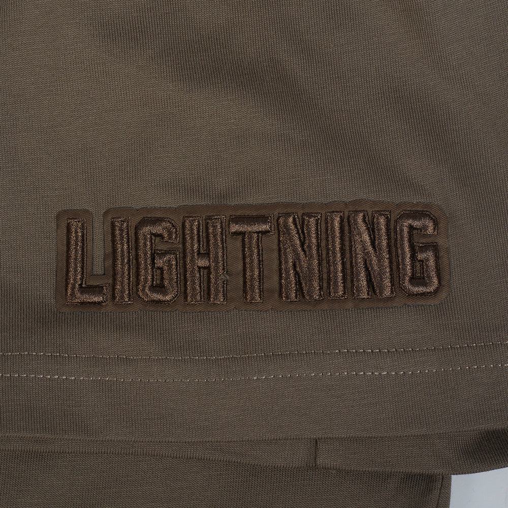 NHL TAMPA BAY LIGHTNING NEUTRAL MEN'S DROP SHOULDER TEE (DARK TAUPE) - Image 7