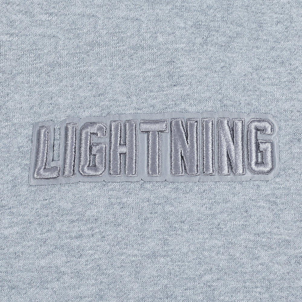 NHL TAMPA BAY LIGHTNING NEUTRAL MEN'S DROP SHOULDER PULLOVER HOODIE (DARK HEATHER GRAY) - Image 6