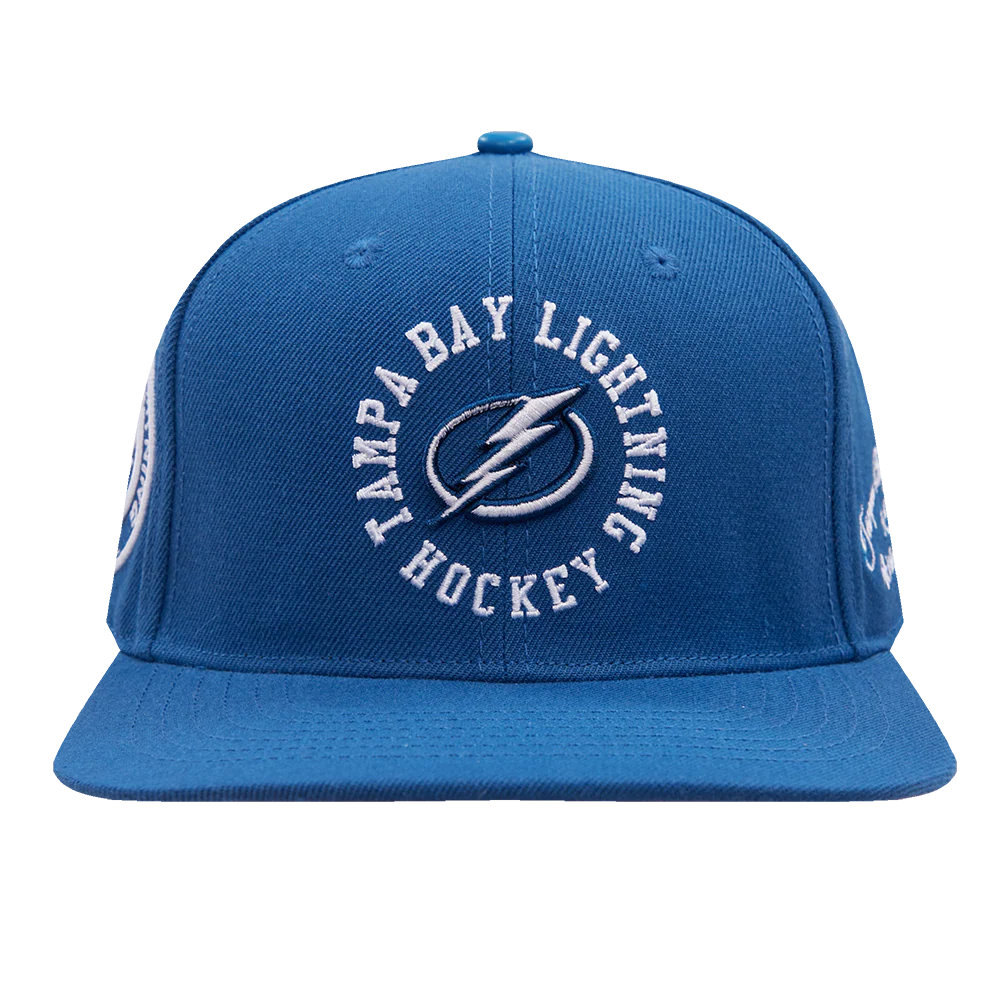 NHL Tampa Bay Lightning HYBRID SNAPBACK HAT (DODGER BLUE)