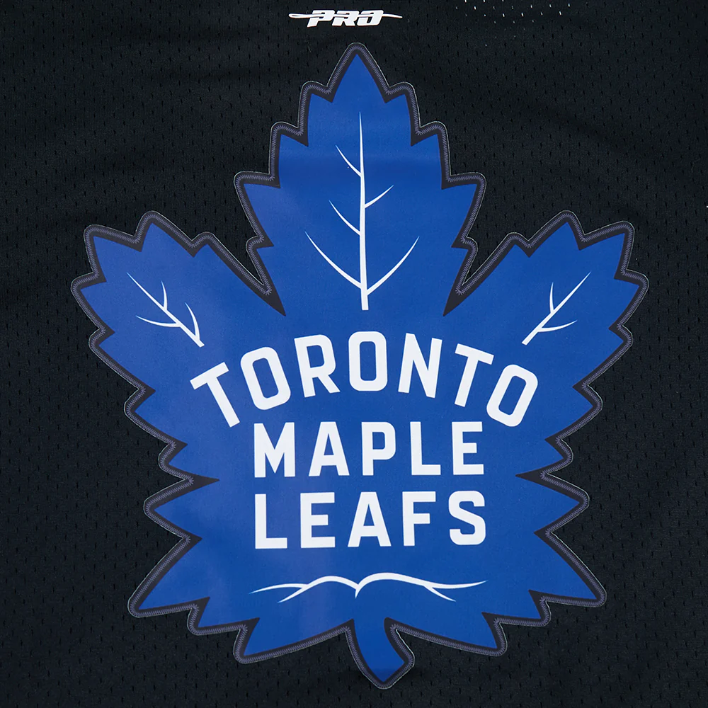NHL TORONTO MAPLE LEAFS CLASSIC MESH MEN'S BUTTON DOWN SHIRT (BLACK) - Image 5
