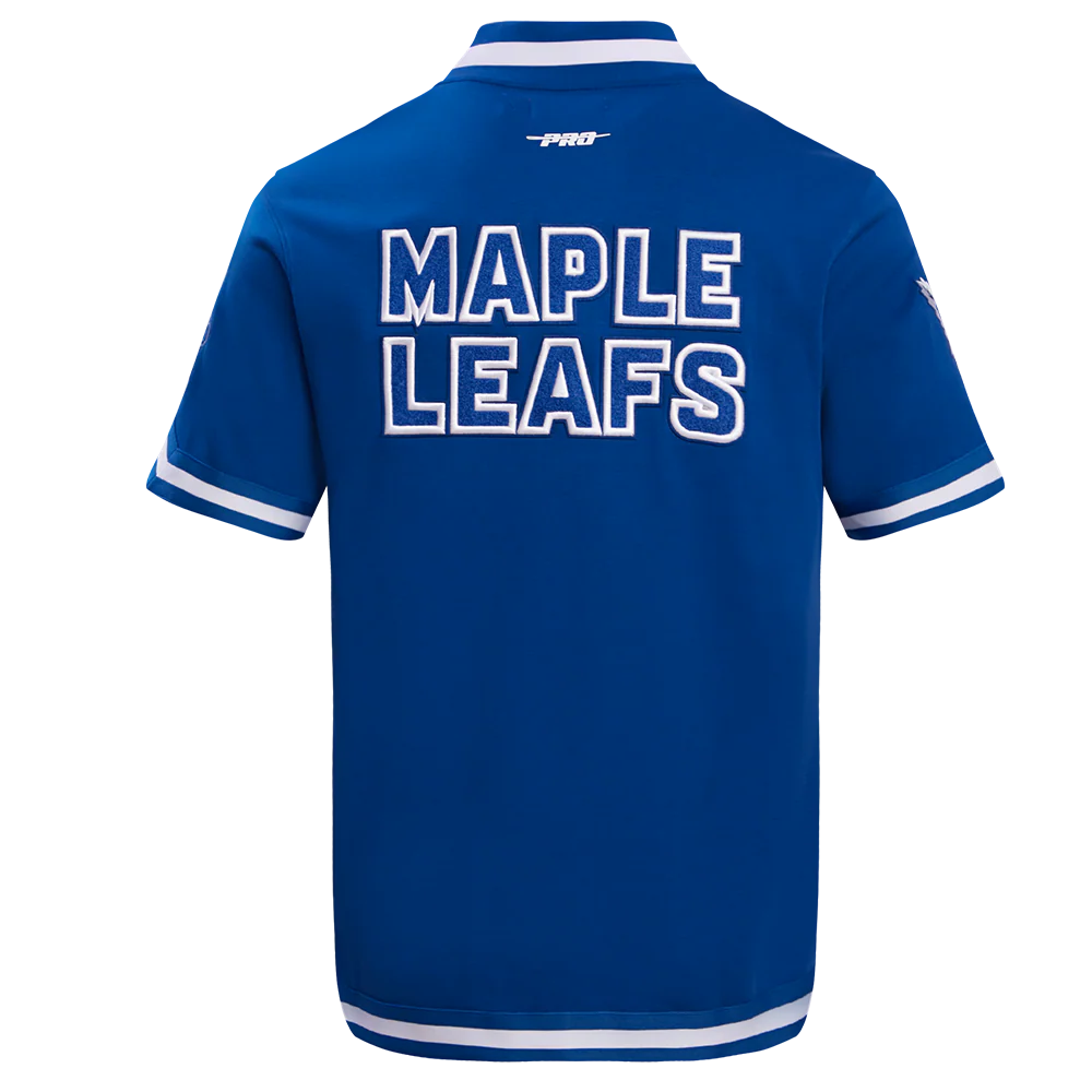 NHL TORONTO MAPLE LEAFS CLASSIC MEN'S WARM UP JACKET (DODGER BLUE) - Image 4
