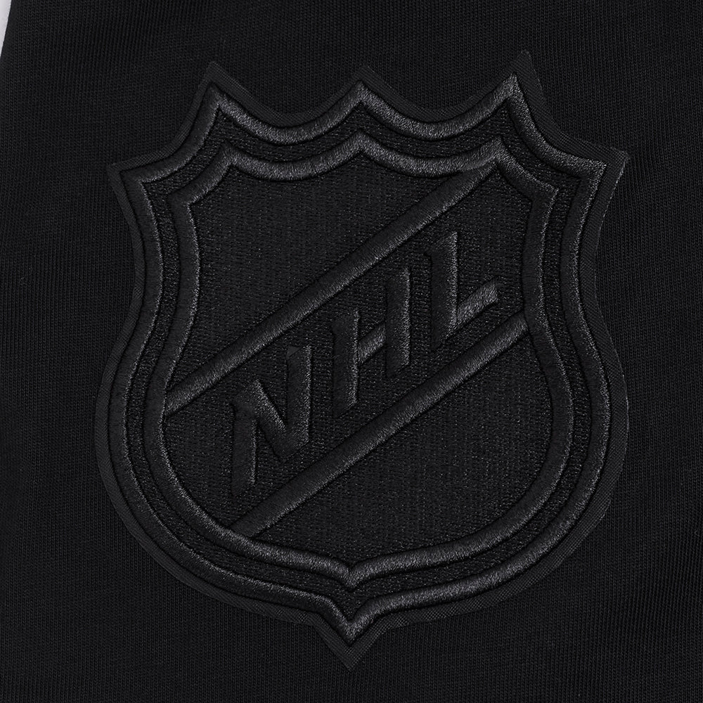 NHL TORONTO MAPLE LEAFS BLACKOUT MEN'S CJ DROP SHOULDER TEE (BLACK) - Image 6