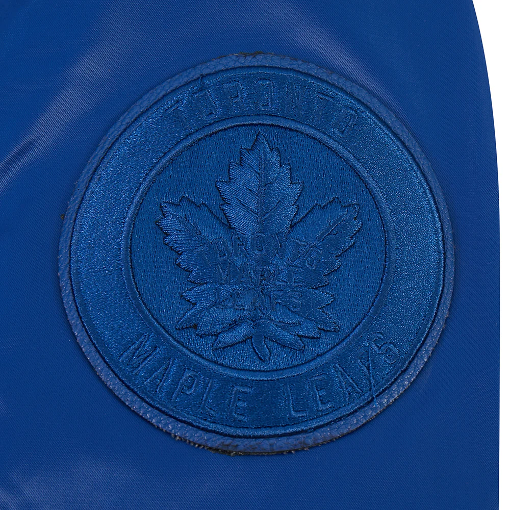 NHL TORONTO MAPLE LEAFS TRIPLE TONAL SATIN JACKET (DODGER BLUE) - Image 6