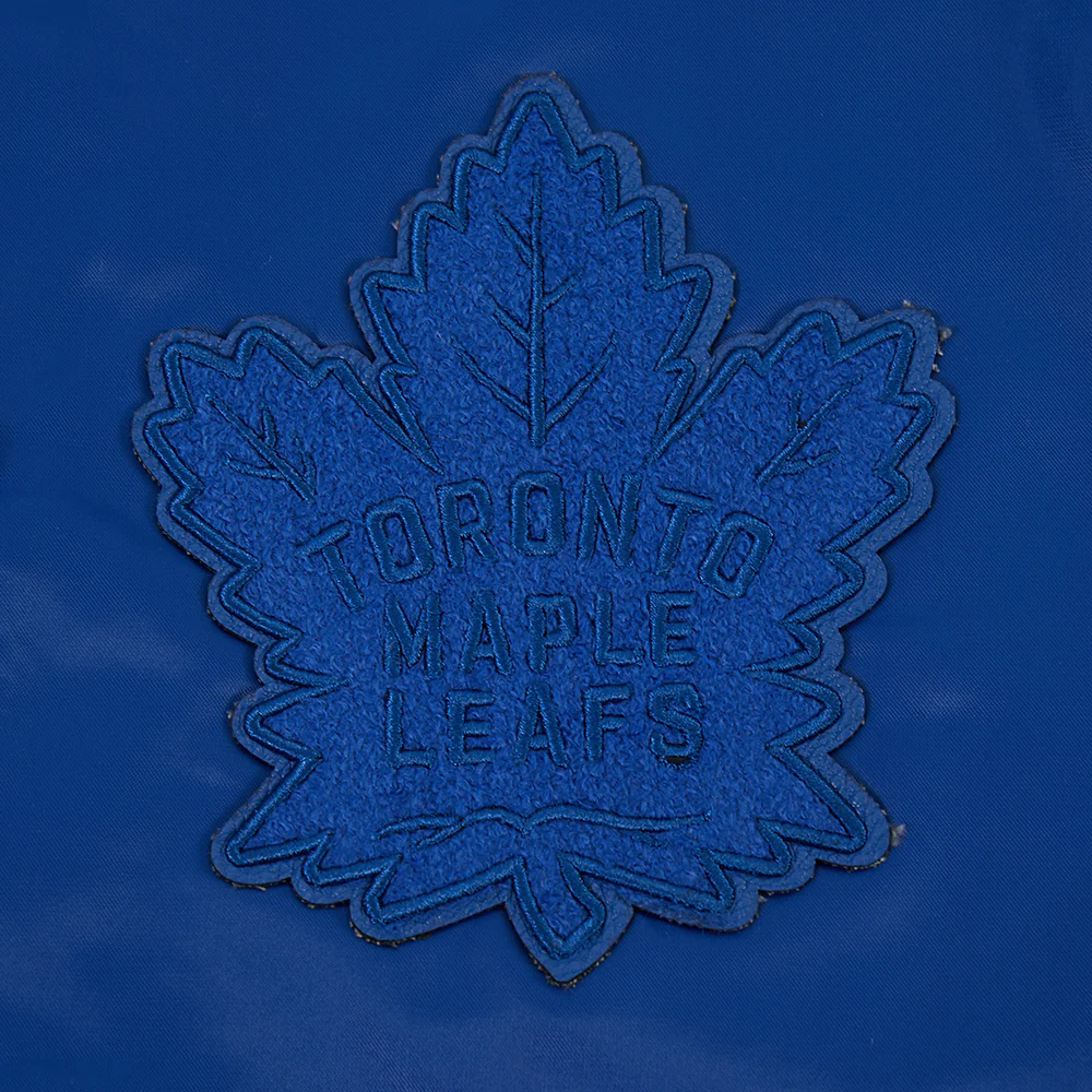 NHL TORONTO MAPLE LEAFS TRIPLE TONAL SATIN JACKET (DODGER BLUE) - Image 8