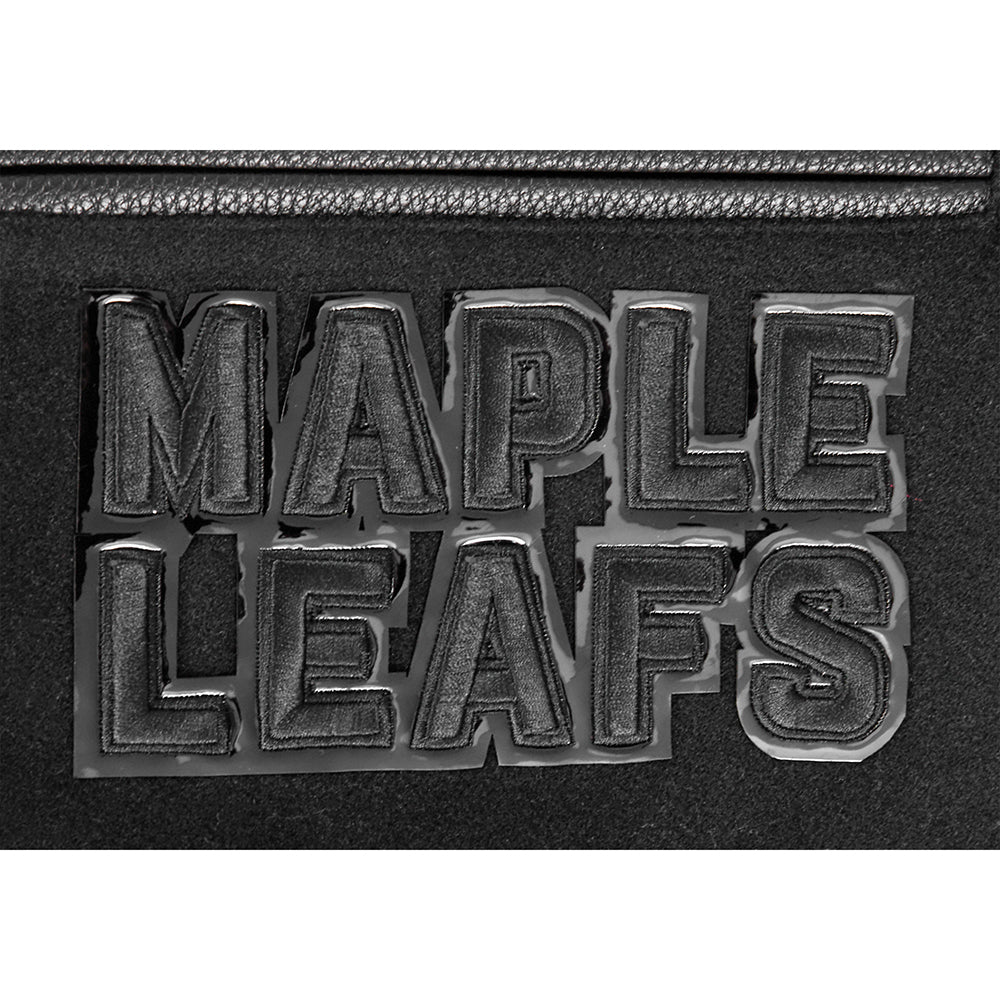 NHL TORONTO MAPLE LEAFS TRIPLE BLACK MEN'S WOOL VARSITY JACKET (TRIPLE BLACK) - Image 7