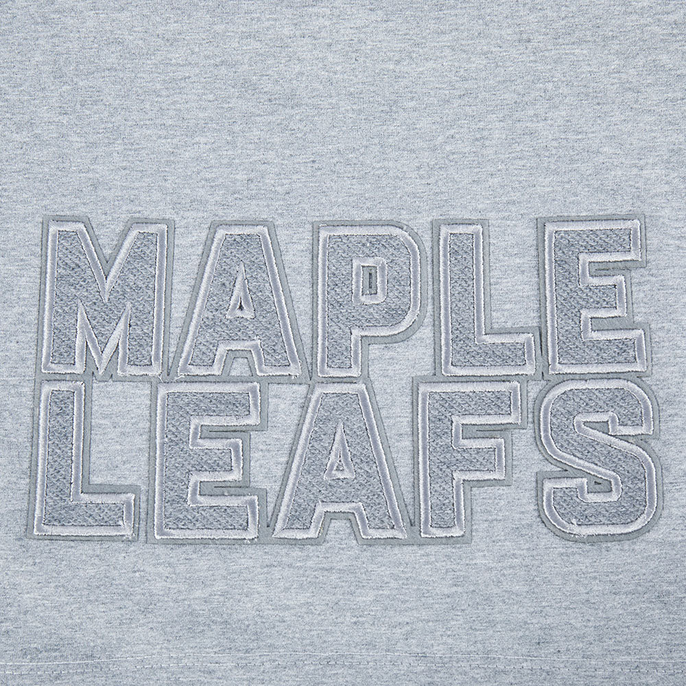 NHL TORONTO MAPLE LEAFS REVERSE FRENCH TERRY WOMEN'S SJ BOXY TEE (DARK HEATHER GRAY) - Image 8