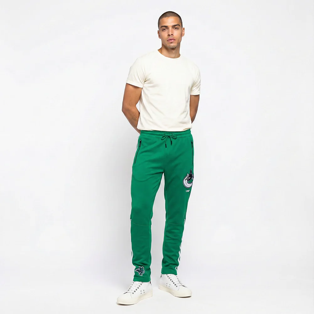 NHL VANCOUVER CANUCKS CLASSIC CHENILLE MEN'S DK TRACK PANT (KELLY GREEN) - Image 3