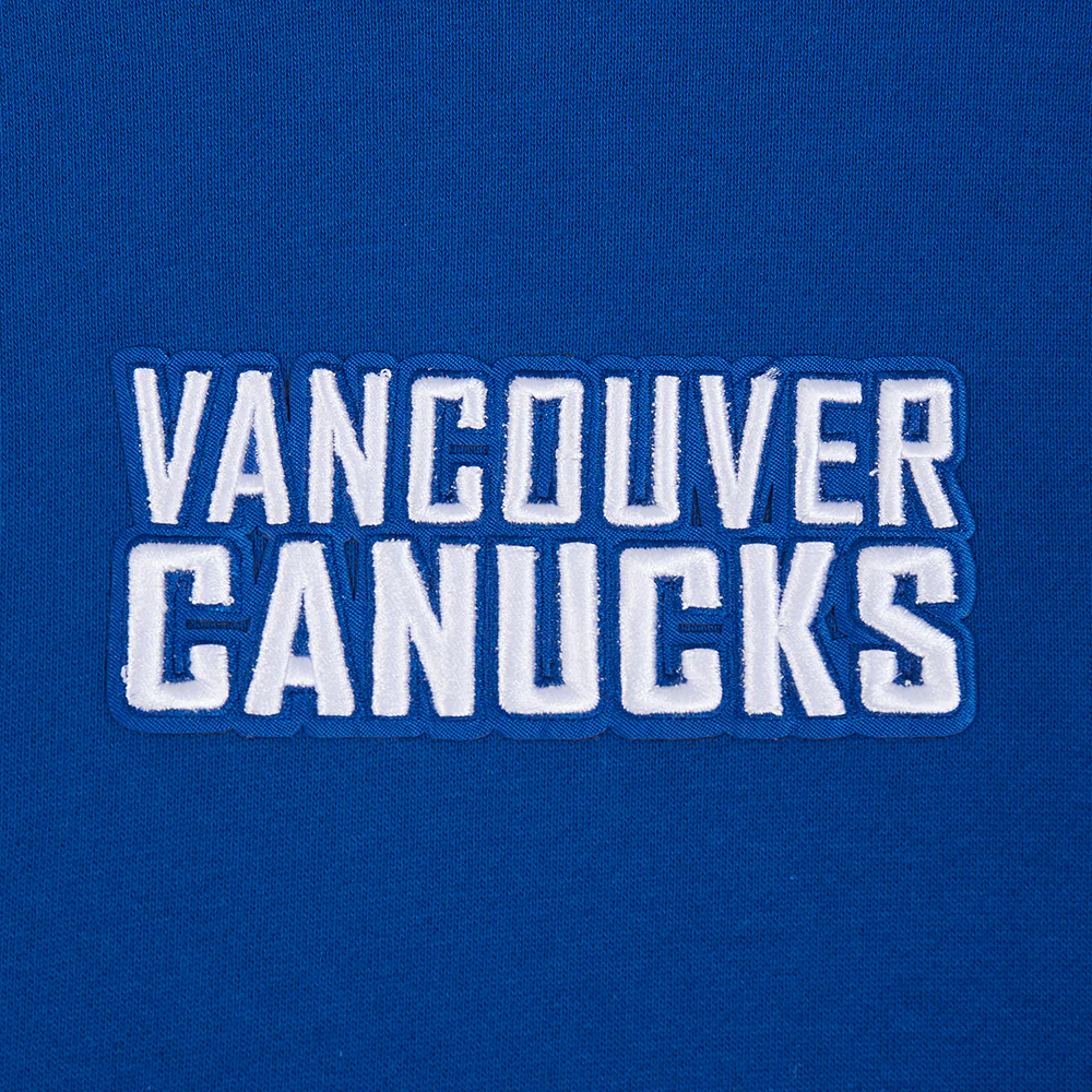 NHL VANCOUVER CANUCKS WINGSPAN MEN'S DROP SHOULDER FLC PO HOODIE (DODGER BLUE) - Image 6