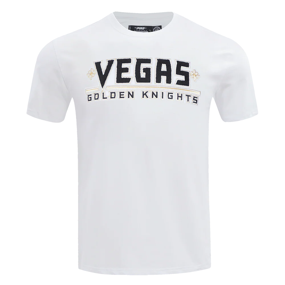 NHL VEGAS GOLDEN KNIGHTS CLASSIC CHENILLE MEN'S TEE (WHITE) - Image 3