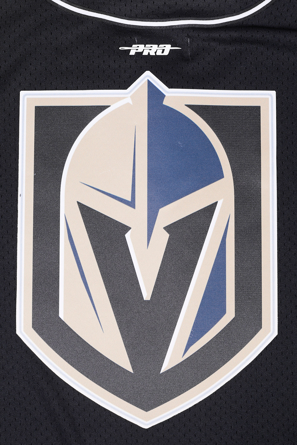 NHL VEGAS GOLDEN KNIGHTS SCRIPT TAIL MEN'S MESH BUTTON DOWN SHIRT (BLACK) - Image 8