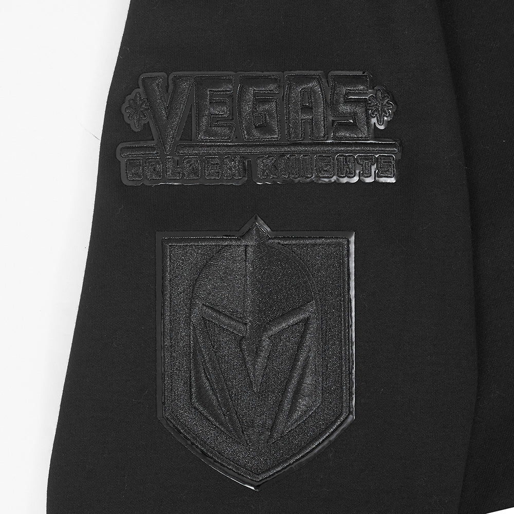 NHL VEGAS GOLDEN KNIGHTS TRIPLE BLACK MEN'S DK FZ PO HOODIE (TRIPLE BLACK) - Image 7