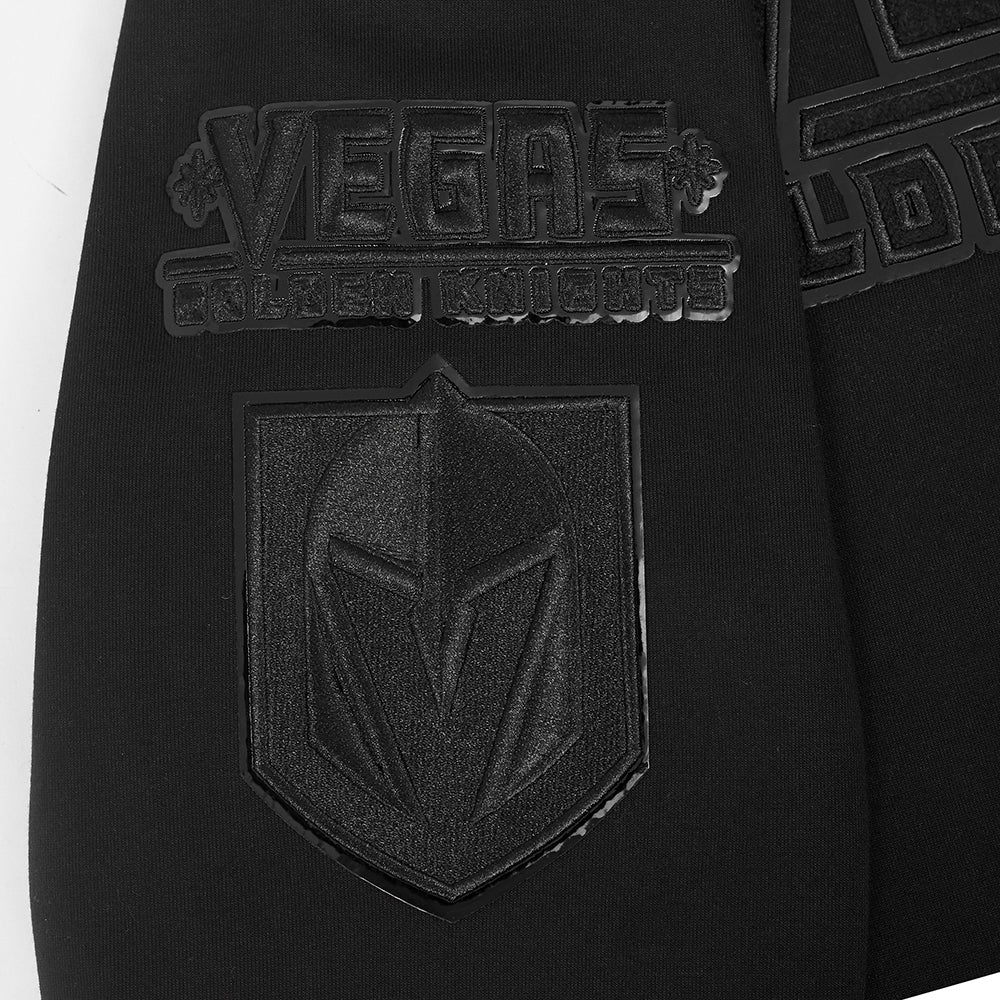 NHL VEGAS GOLDEN KNIGHTS TRIPLE BLACK MEN'S DK PO HOODIE (TRIPLE BLACK) - Image 6