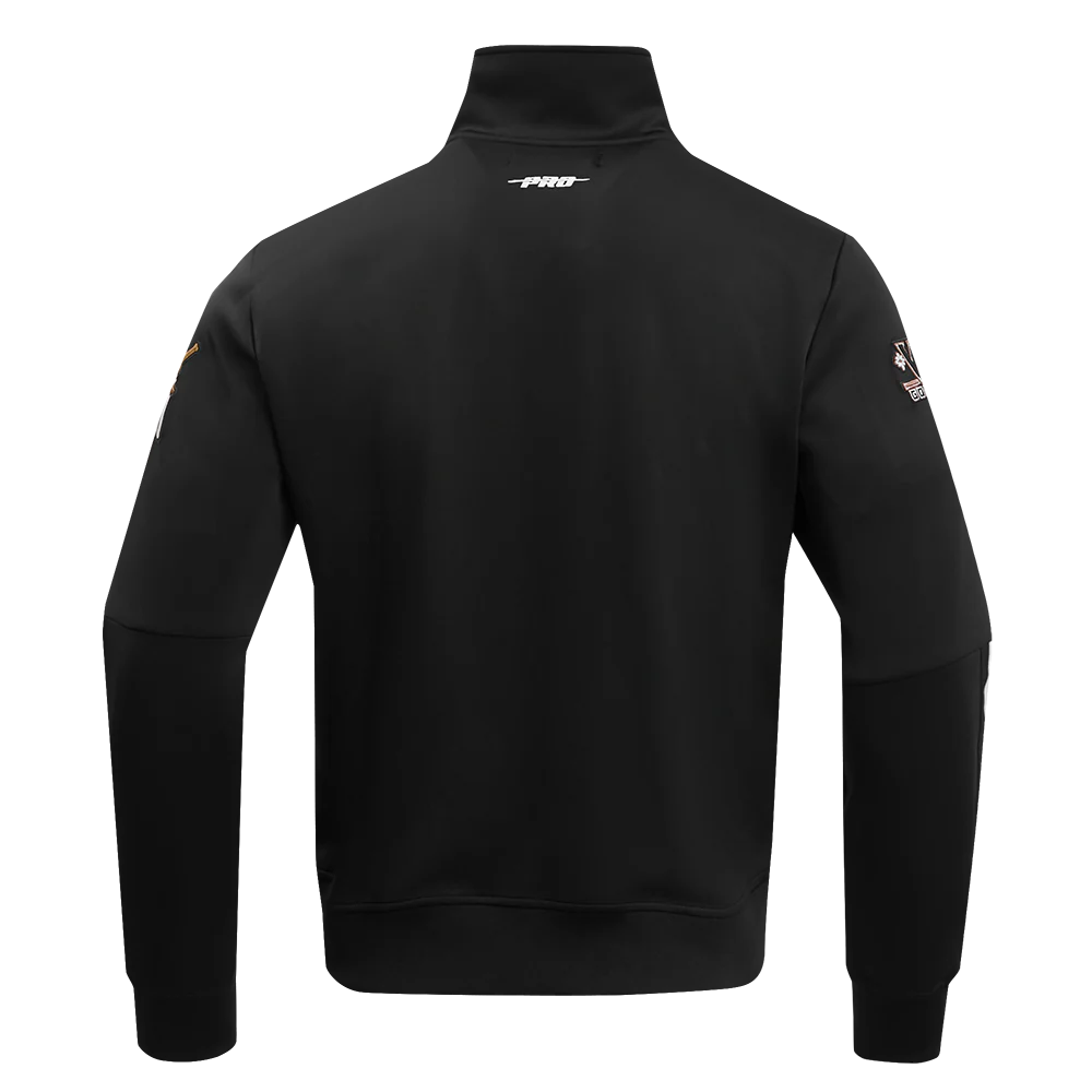 NHL VEGAS GOLDEN KNIGHTS CLASSIC CHENILLE MEN'S TRACK JACKET (BLACK) - Image 4