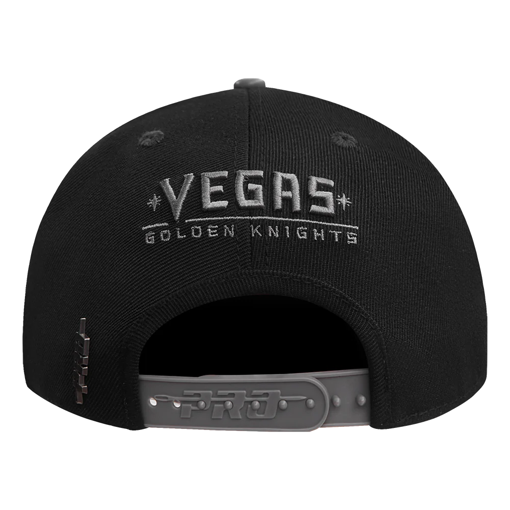 NHL VEGAS GOLDEN KNIGHTS STIVALI 2 TONE COTTON SNAPBACK HAT (BLACK/GRAY) - Image 5