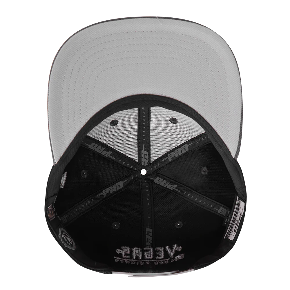 NHL VEGAS GOLDEN KNIGHTS STIVALI 2 TONE COTTON SNAPBACK HAT (BLACK/GRAY) - Image 6