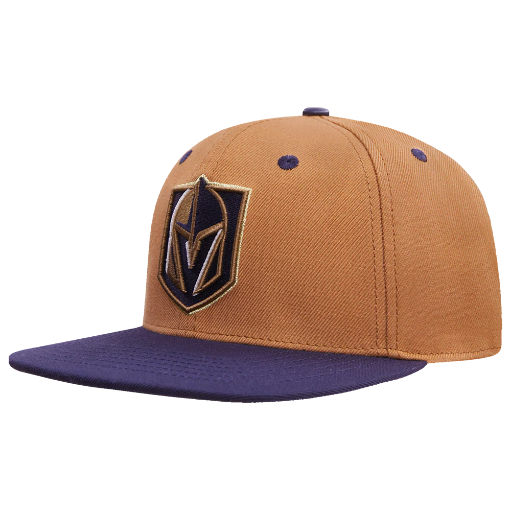NHL VEGAS GOLDEN KNIGHTS STIVALI 2 TONE COTTON SNAPBACK HAT (WHEAT/NAVY) - Image 3