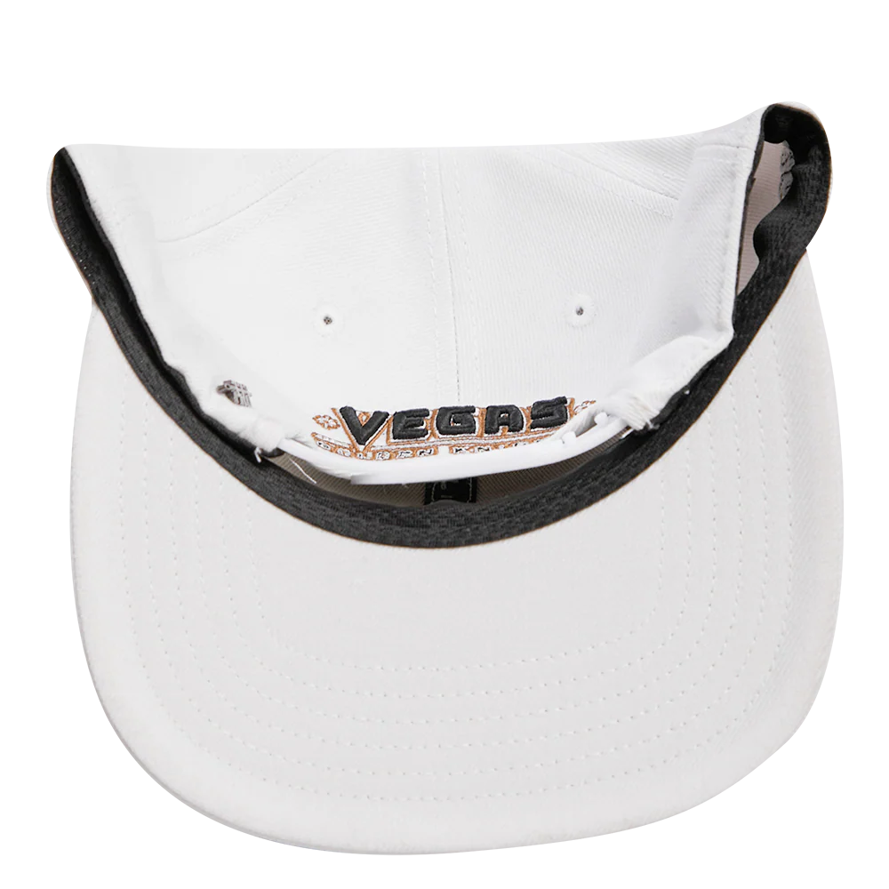 NHL VEGAS GOLDEN KNIGHTS SCRIPT TAIL WOOL SNAPBACK (WHITE) - Image 6