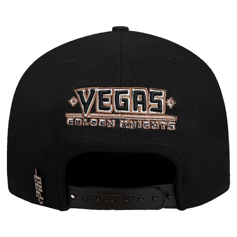 NHL Vegas Golden Knights HYBRID SNAPBACK HAT (BLACK) - Image 5