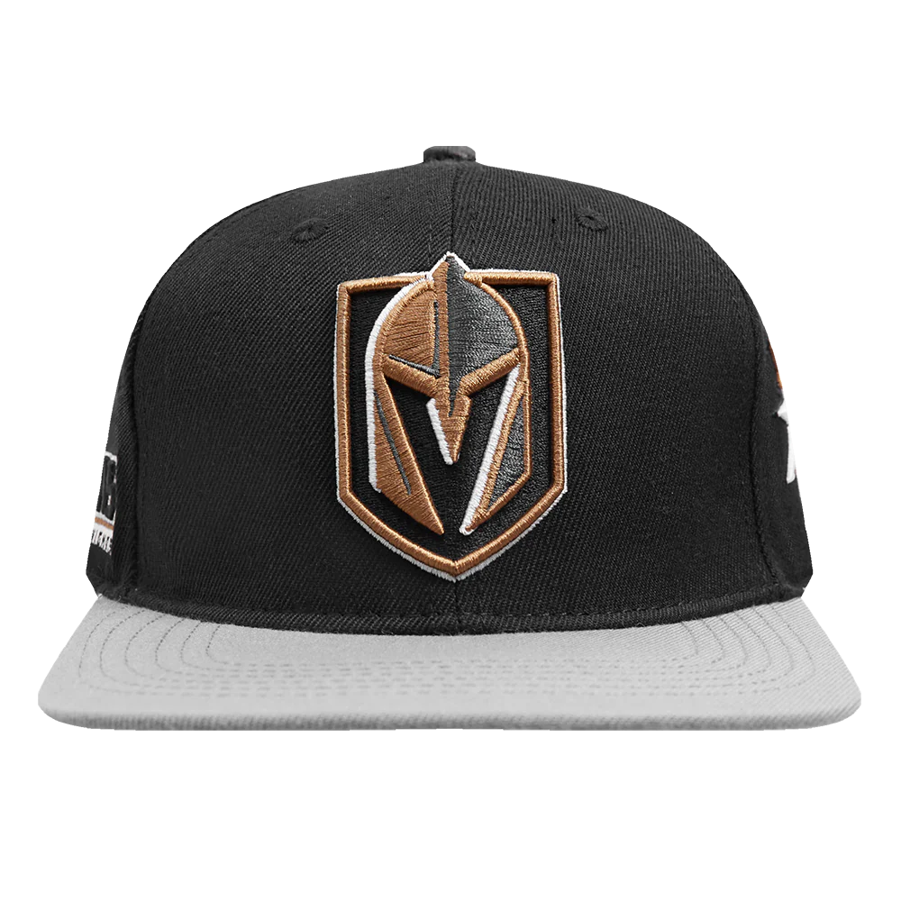 NHL VEGAS GOLDEN KNIGHTS RETRO CLASSIC UNISEX PRIMARY LOGO WOOL SNAPBAC (BLACK)