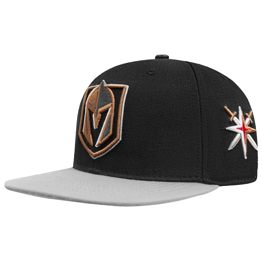 NHL VEGAS GOLDEN KNIGHTS RETRO CLASSIC UNISEX PRIMARY LOGO WOOL SNAPBAC (BLACK) - Image 3