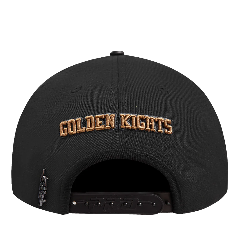 NHL VEGAS GOLDEN KNIGHTS RETRO CLASSIC UNISEX PRIMARY LOGO WOOL SNAPBAC (BLACK) - Image 5
