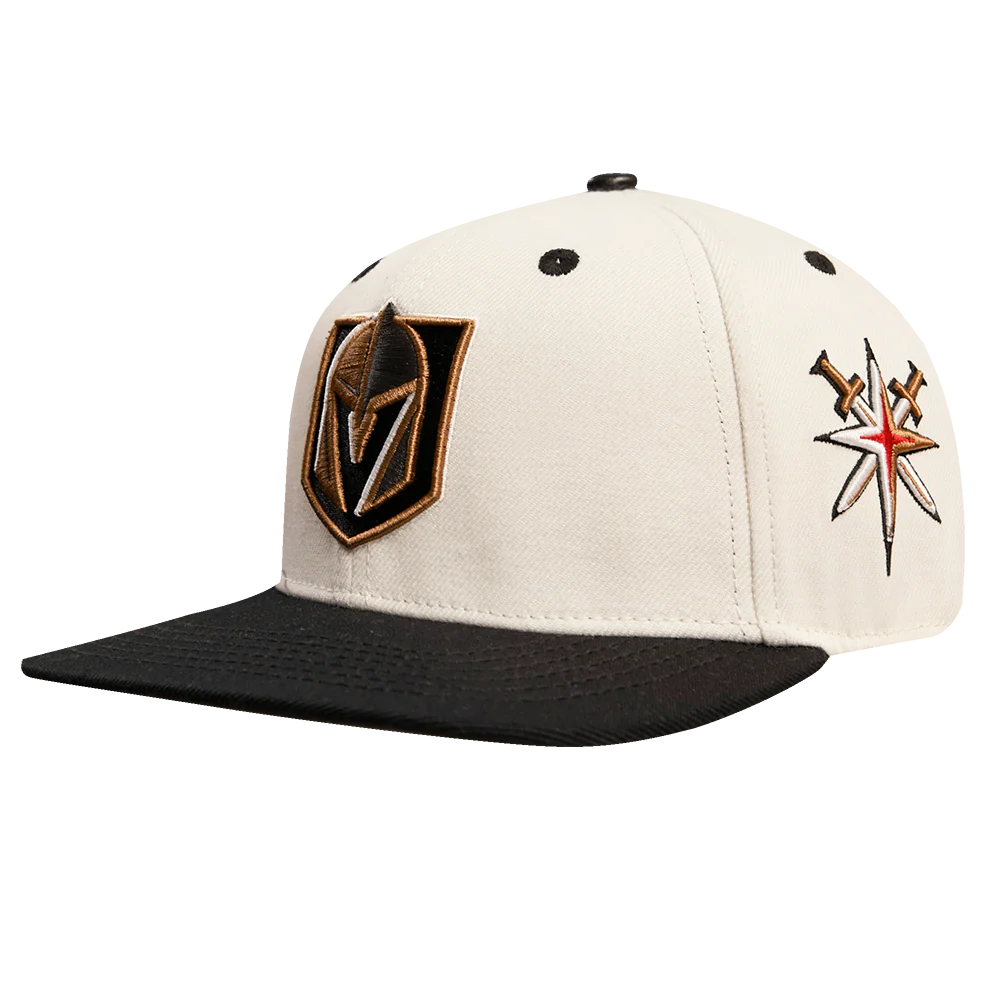 NHL VEGAS GOLDEN KNIGHTS RETRO CLASSIC UNISEX PRIMARY LOGO WOOL SNAPBAC (EGGSHELL) - Image 3