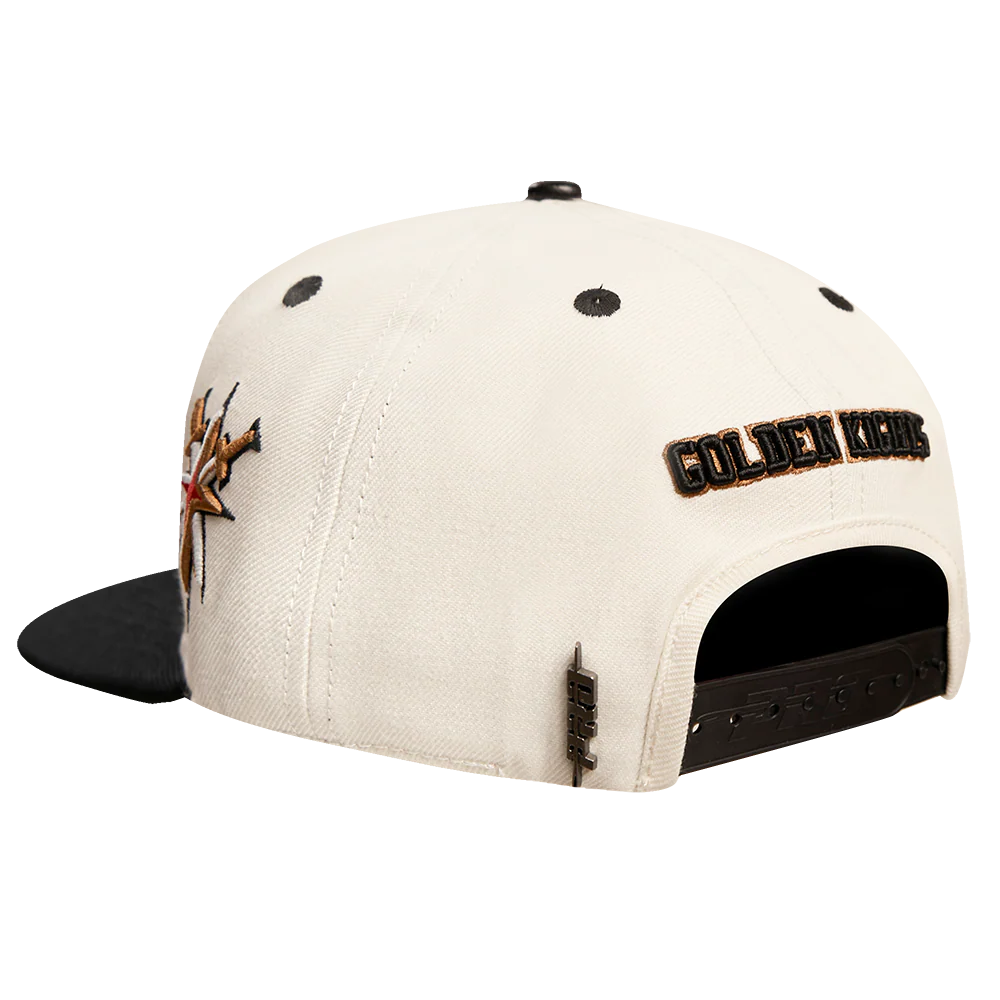 NHL VEGAS GOLDEN KNIGHTS RETRO CLASSIC UNISEX PRIMARY LOGO WOOL SNAPBAC (EGGSHELL) - Image 4