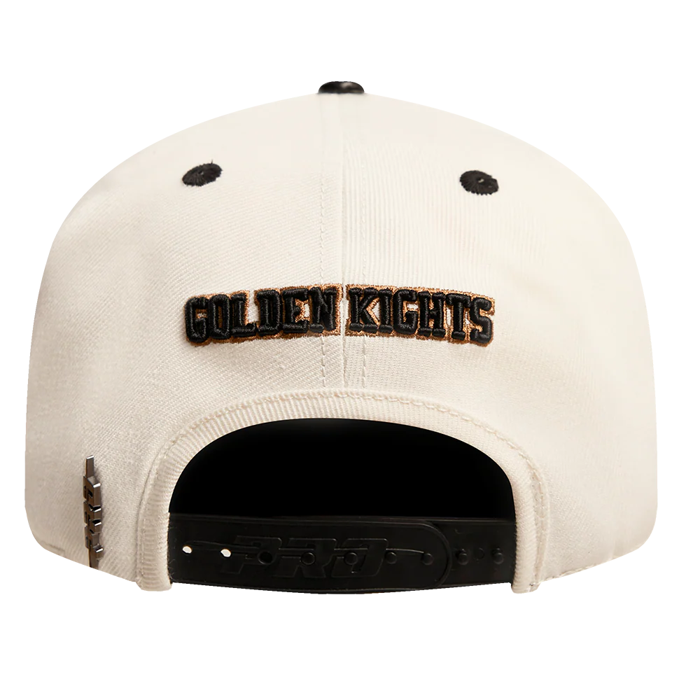NHL VEGAS GOLDEN KNIGHTS RETRO CLASSIC UNISEX PRIMARY LOGO WOOL SNAPBAC (EGGSHELL) - Image 5