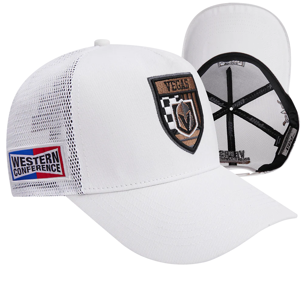 NHL VEGAS GOLDEN KNIGHTS FAST LANE TRUCKER HAT (WHITE) - Image 7